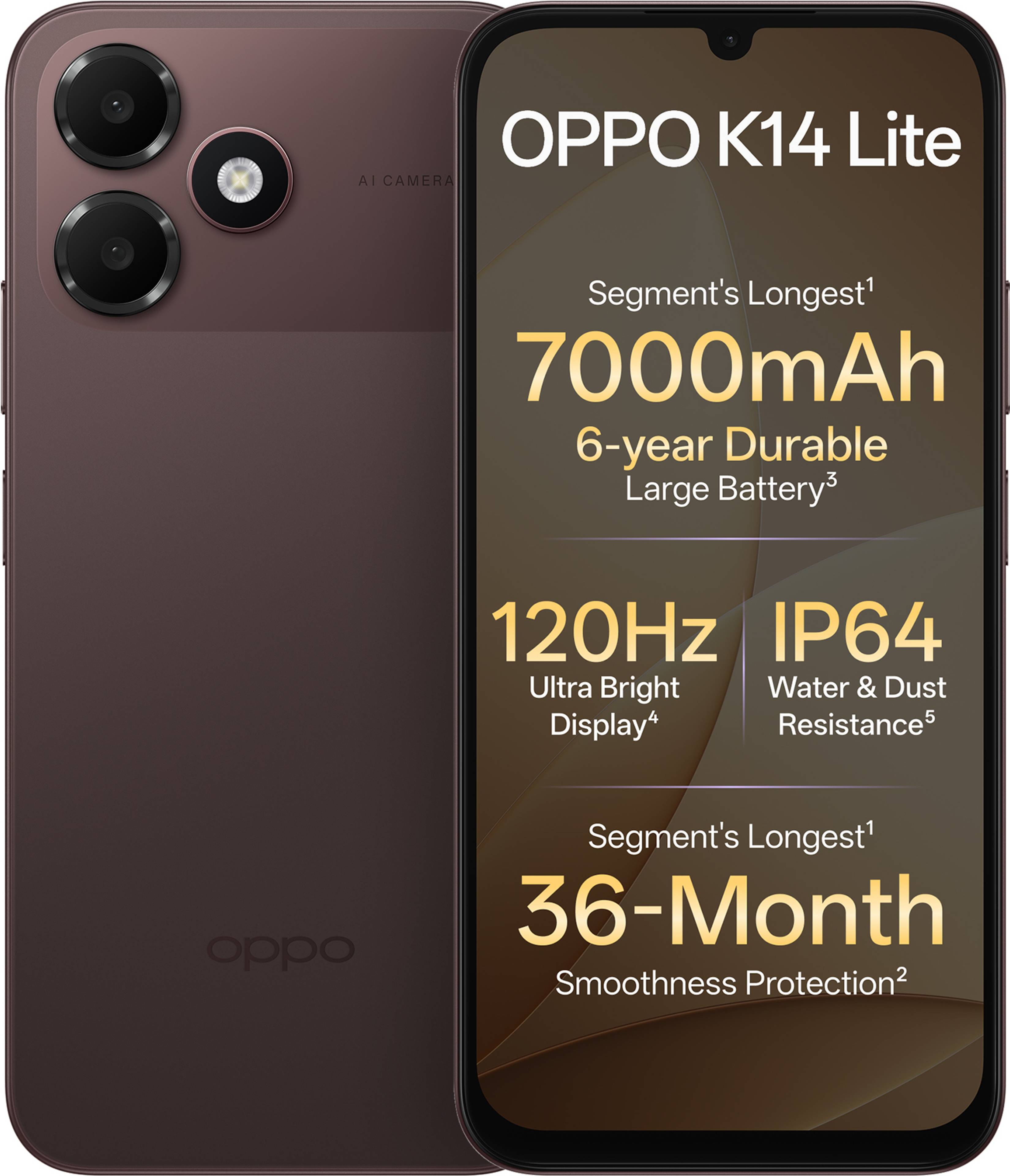 OPPO K14 Lite 4G, front