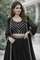 CHITT FASHION Women Georgette Crop Top Skirt Ethnic Jacket Set view 4