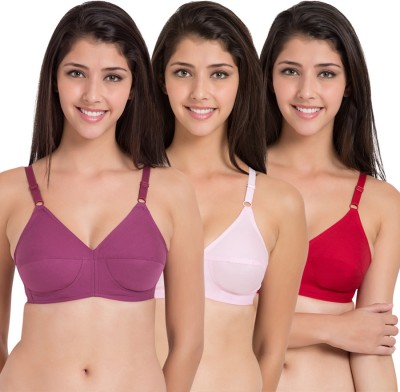 Buy SOUMINIE Women's Cotton Seamless Plus Size Bra- Cross Fit (SS-05-Skin)  Online In India At Discounted Prices