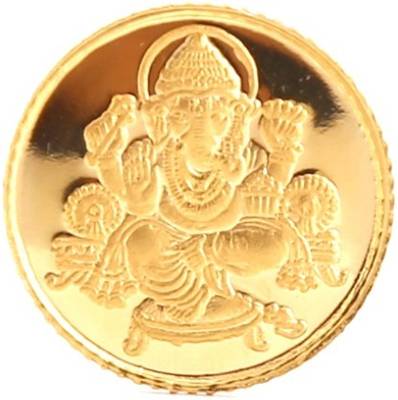 BANGALORE REFINERY 24KT 999 Purity Lord Ganesh Gold Coin- 2 g