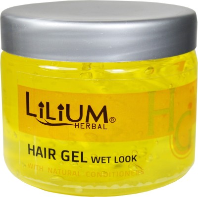 LILIUM Water Gloss Wet Look Hair Styling Gel, Blue, 50g, Pack of 2