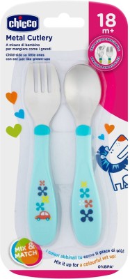 Buy Chicco Baby Soft Silicone Spoon - Green, 6m+ Online at Best