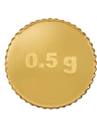 Bangalore Refinery GCBR27 24 (999) K 0.5 g Yellow Gold Coin