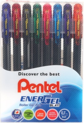 Pentel Energel Gel Bold Roller Pen BL410 Color Black, Blue and Red