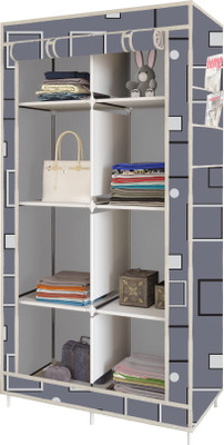 Flipkart Perfect Homes Studio 7800-2 Awesome Box Print Carbon Steel Collapsible Wardrobe Price in India - Buy Flipkart Perfect Homes Studio 7800-2 Awesome Box Print Carbon Steel Collapsible Wardrobe online at Flipkart.com