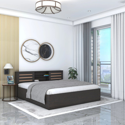 Flipkart Perfect Homes Waltz Engineered Wood Queen Box Bed, 217.9 cm x 162 cm (7.15 ft x 5.31 ft) Price in India - Buy Flipkart Perfect Homes Waltz Engineered Wood Queen Box Bed, 217.9 cm x 162 cm (7.15 ft x 5.31 ft) online at Flipkart.com