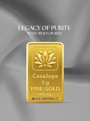 CASAJOYA Fine Gold Coin, BIS Hallmarked 24 (995) K 5 g Gold Bar