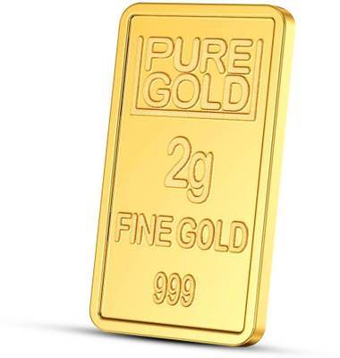 Joyalukkas 24KT(999) Gold Flower Gold Bar-2 Gm