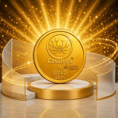 CASAJOYA CJ-Lotus22K-1G 22 (916.7) K 1 g Gold Coin