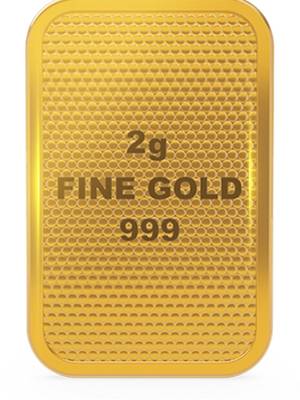Kalamandir KJGB2G 24 (999) K 2 g Gold Bar