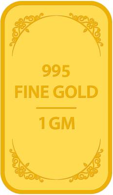 Muthoot Pappachan MUGRBB01G95 24 (995) K 1 g Gold Bar