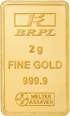 Bangalore Refinery GB24K-999-2G 24 (9999) K 2 g Gold Bar