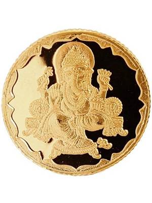 Bangalore Refinery GC24K-GAN-999-4G 24 (999) K 4 g Yellow Gold Coin