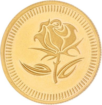 Sri Jagdamba Pearls Flower 22 (916.7) K 2 g Gold Coin
