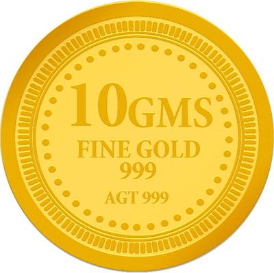 Muthoot Pappachan MUCCSB10G_D 24 (999) K 10 g Gold Coin