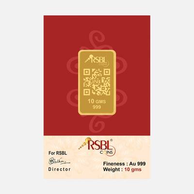 RSBL RSBL-99910A 24 (999) K 10 g Yellow Gold Bar