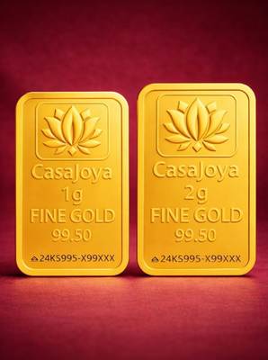 CASAJOYA Combo_1Gm+2Gm_Gold_Bar 24 (995) K 3 g Gold Bar Pack of 2