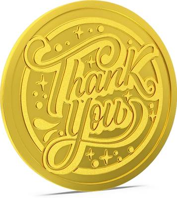 Aspect Bullion & Refinery Thank You TY-D1-005 24 (995) K 8 g Gold Coin