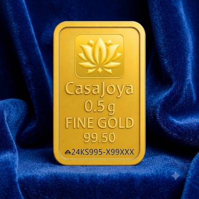 CASAJOYA Gold_Bar_24K_500MG 24 (995) K 0.5 g Gold Bar