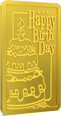 Aspect Bullion & Refinery Happy Birthday - D5 HB-D5-005 24 (999) K 8 g G