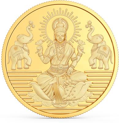 Joyalukkas Goddess Lakshmi 22k (916) 4gm Yellow Gold Coin