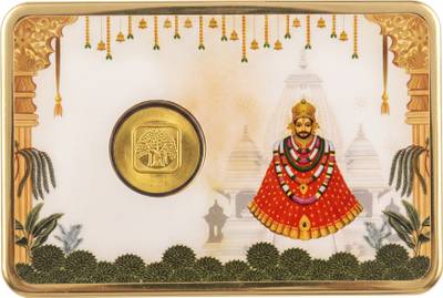 Siluver Shyam Baba - Banyan Tree Gold Coin 24 (999) K 0.025 g G...