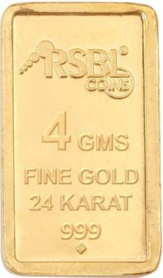 RSBL RSBL-9994A 24 (999) K 4 g Yellow Gold Bar