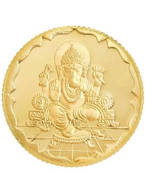 Bangalore Refinery 4g 916 Coin_Ganesh 22 K 4 g Gold Coin