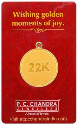 PC Chandra Jewellers 22KGC1P 22 (916.7) K 1 g Gold Coin
