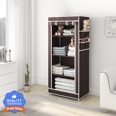 Flipkart Perfect Homes Studio Single Door 4 Shelf PP Collapsible Wardrobe Price in India - Buy Flipkart Perfect Homes Studio Single Door 4 Shelf PP Collapsible Wardrobe online at Flipkart.com