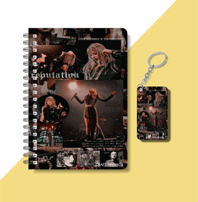 craft maniacs A5 NOTEBOOK + KEYCHAIN COLLECTION A5 Notebook RULED 160 Pages (Multicolor)