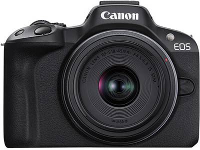 Canon EOS R50 Mirrorless Camera RF - S 18 - 45 mm f/4.5 - 6.3 IS STM and RF - S 55 - 210 mm f/5 - 7.1