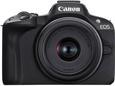 Canon EOS R50 Mirrorless Camera Body with RF - S 18 - 45 mm f/4.5 - 6.3 IS STM