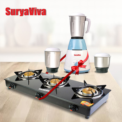 Stainless steel gas stove shop 3 burner flipkart