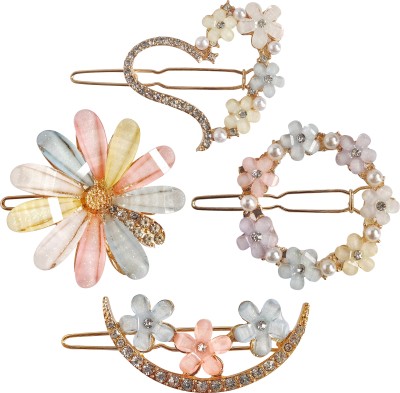 Buy Sanas Hair Pins For Women Stylish 8 Pcs Hair Accessories For Girls Hair  Clips Bobby Pins For Hair Stone Clips For hair Women Metal Pins For Girls  Crystal Hair Accessories 8Pcs