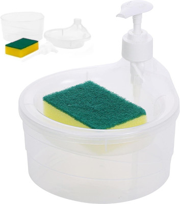ALL THINGS MORE SHOP Dish Washing Liquid Dispenser Pump Liquid Soap Set Dishwasher for Kitchen 1 L Conditioner, Soap Dispenser (Multicolor)