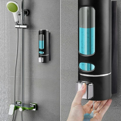 Citipro Manual Touch Soap Dispenser Ideal for Washrooms, Homes, Schools 0.4 L Liquid, Shampoo, Gel, Foam, Lotion, Sanitizer Stand, Conditioner, Soap Dispenser (Black)