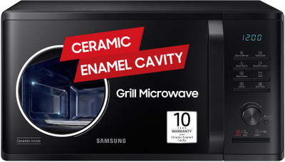 Samsung 23 L Ceramic cavity, Keep warm Grill Microwave Oven (MG23A3515AK, BLACK)