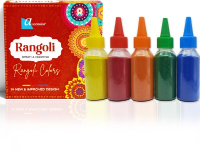 Marble Rangoli Powder - 15 Vibrant Colours(Each 200g) - 3Kg Pack +