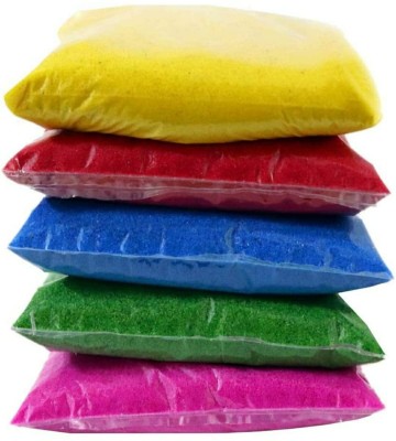 Marble Rangoli Powder - 10 Vibrant Colours(Each 200g) - 2Kg Pack +