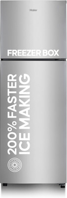 Haier 240 L Frost Free Double Door 2 Star Refrigerator (Moon Silver, HEF-252EGS-P)