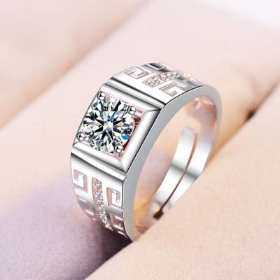 Price History of Rings for men boys boyfriend Adjustable Silver