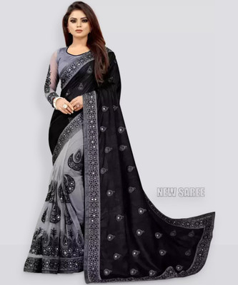 Flipkart black saree store