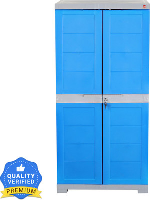 Cello Plastic Shoe Rack (Blue & Grey, 7 Shelves, DIY(Do-It-Yourself))