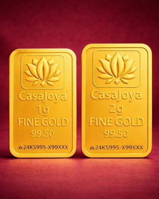 CASAJOYA Combo_1Gm+2Gm_Gold_Bar 24 (995) K 3 g Gold Bar Pack of 2