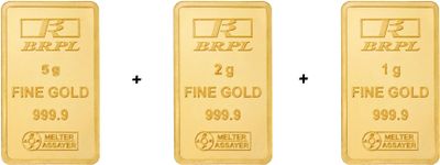Banglore Refinery sshopsy_BR_CMB_04 24 (9999) K 8 g Gold Bar