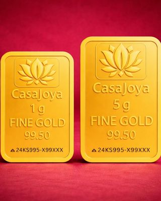 CASAJOYA Combo_1Gm+5Gm_Gold_Bar 24 (995) K 6 g Gold Bar Pack of 2