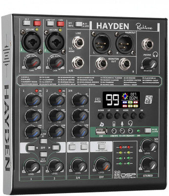 Hayden 4 Channel OTG Mixer with USB Audio Interface for Mobile, PC, Recording Digital Sound Mixer