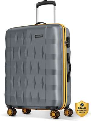 ARISTOCRAT Bravo Check-In Luggage -75Cm,Maroon, Printed Hardcase, 8 Wheels, 5 Year Warranty Check-in Suitcase 8 Wheels - 29 Inch Maroon - Pr