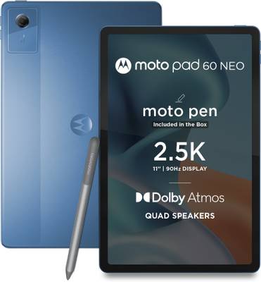 MOTOROLA pad 60 neo 8 GB RAM 128 GB ROM 11 inch with Wi-Fi Only MediaTek Dimensity 6300 Tablet (Malibu